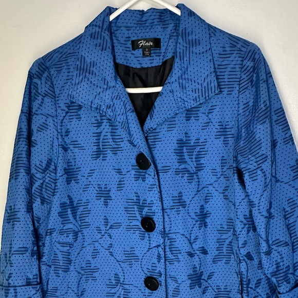 Filly Flair Blue Floral Blazer - Picture 5 of 5